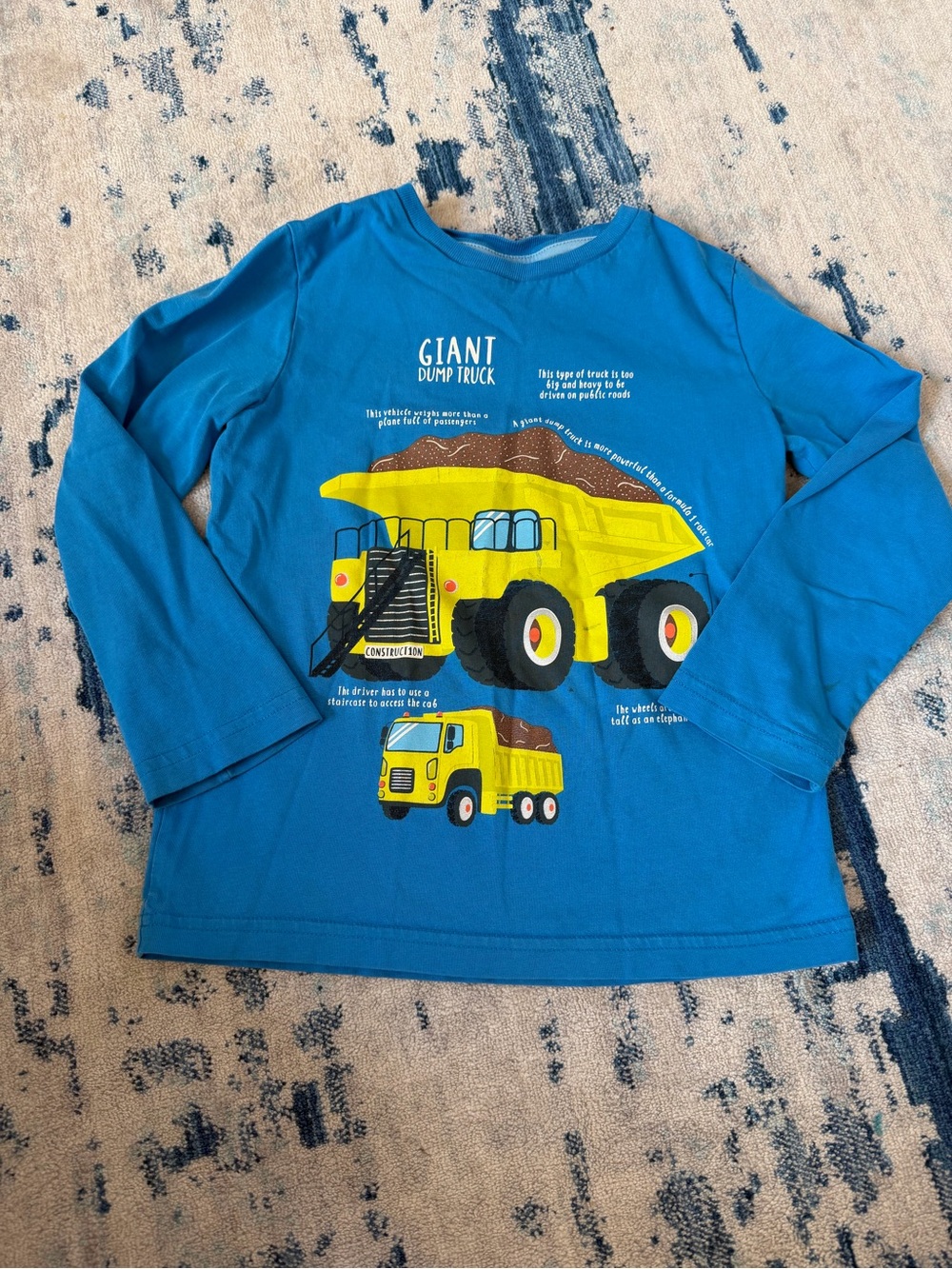 Mini Boden Giant Dump Truck Graphic Tshirt 5-6 Years